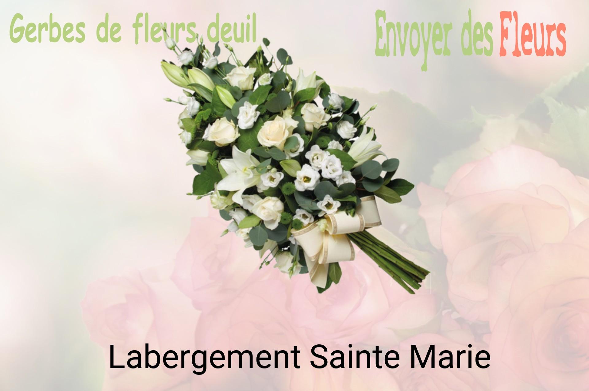 Gerbe de fleurs de deuil livrée à Labergement-Sainte-Marie